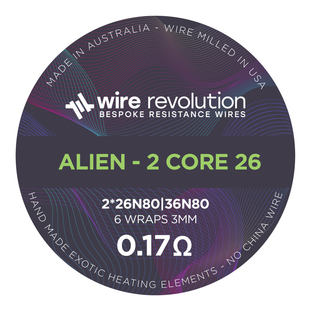 ALIEN - 2 CORE 26 | Exotic Heating Element | Wire Revolution